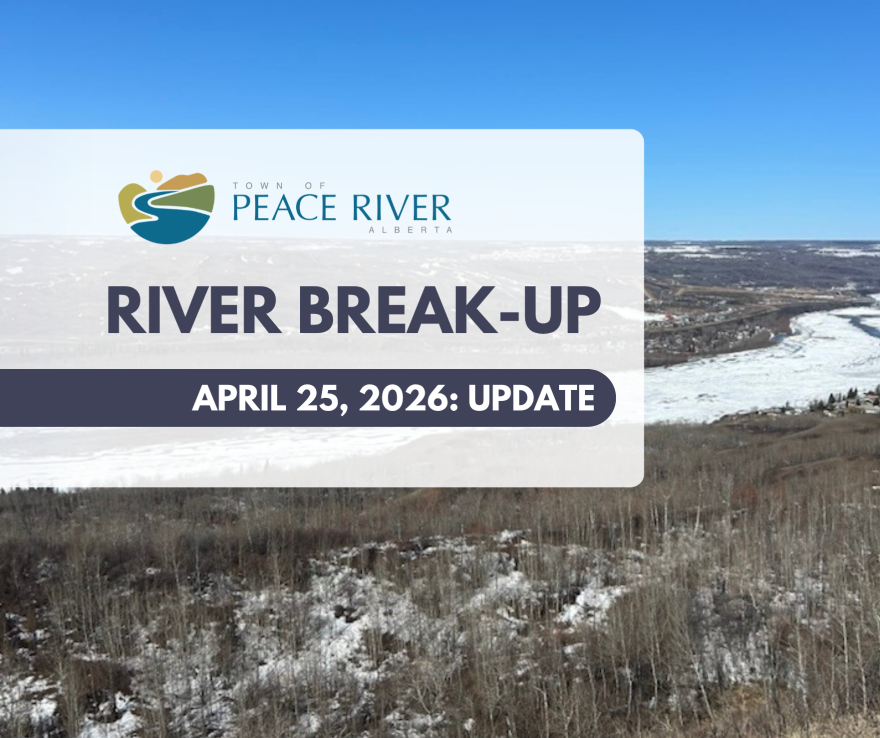 2026 Spring Melt And River Break Up Town Of Peace River April 25 Update (1) 